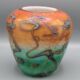 vase en pate verre signe bernard aconito
