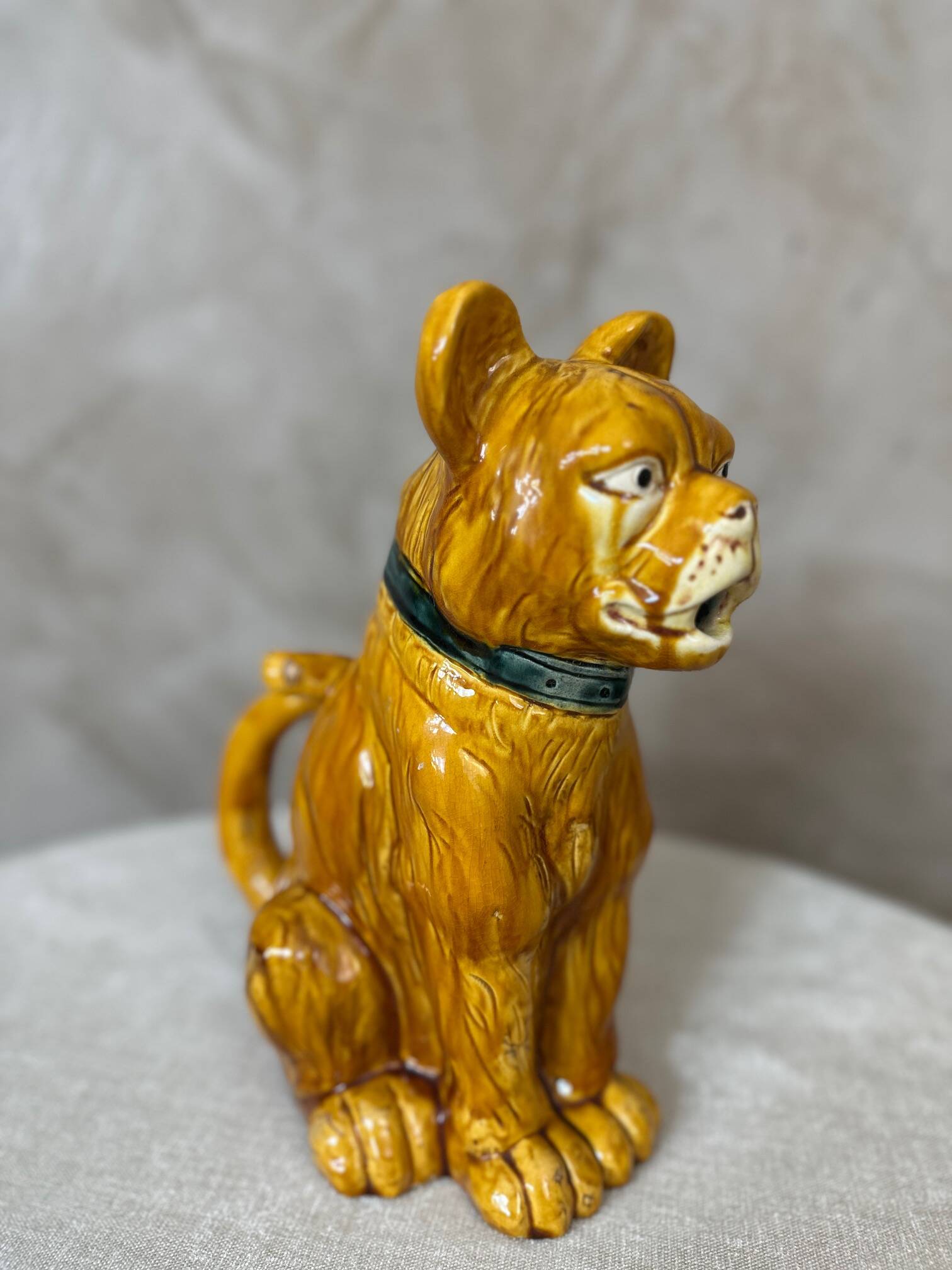 Dog ceramic jug