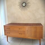 Scandinavian design sideboard in oak and mahogany