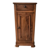 Louis Philippe bedside table or side table in solid walnut