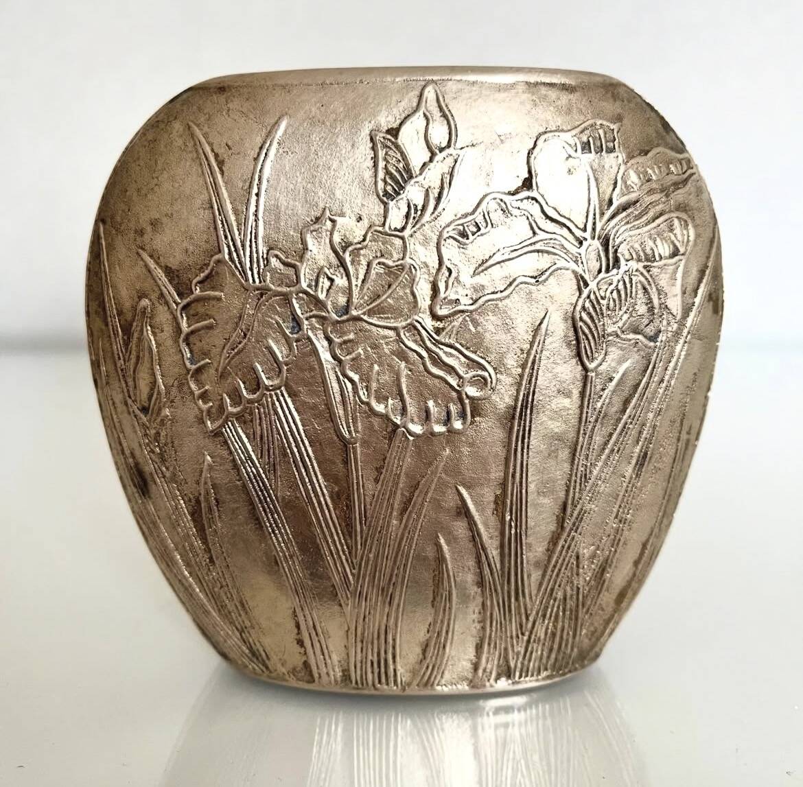 Vintage brass vase