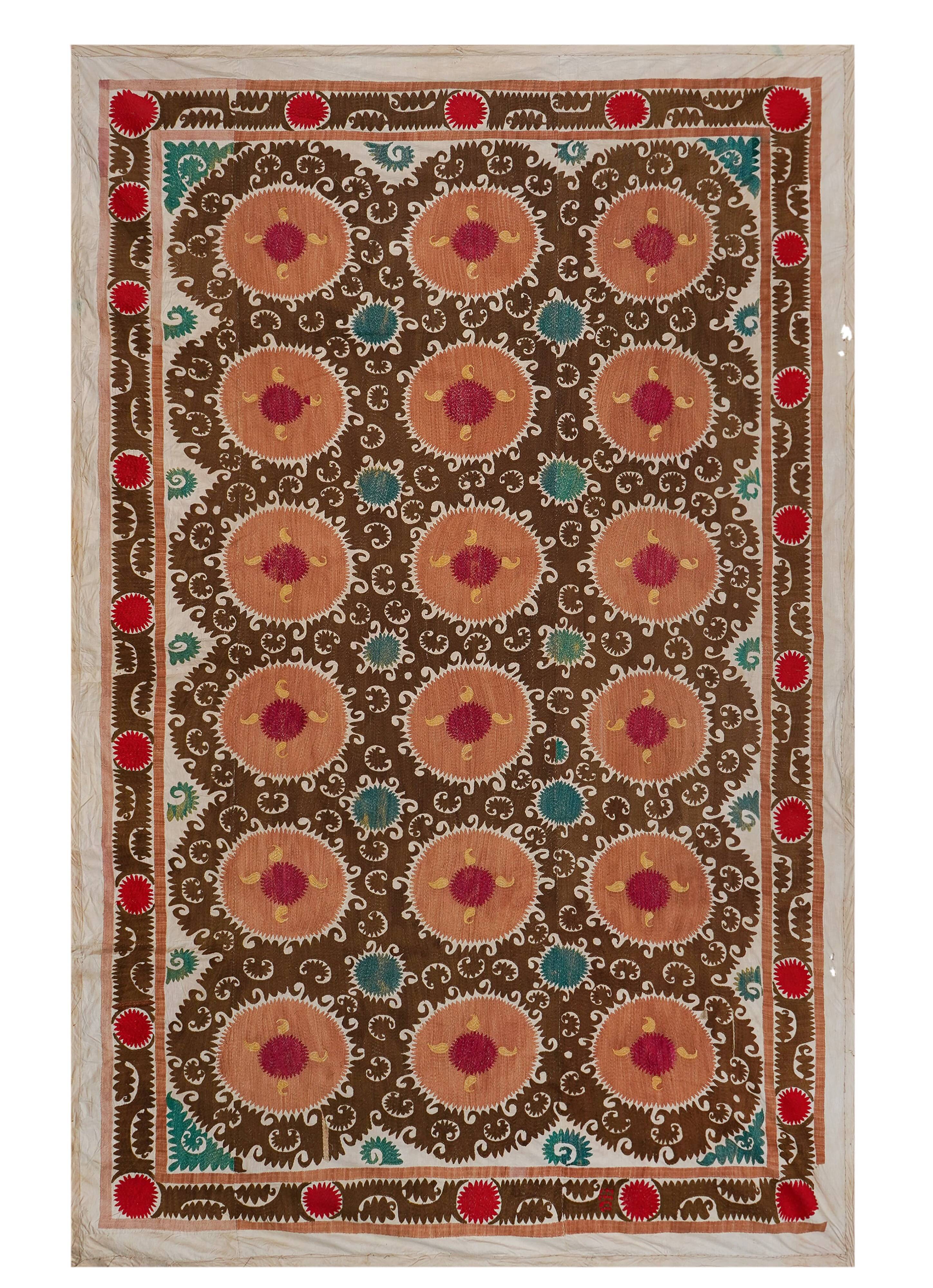 Hand-knotted rug, vintage Turkish rug 228x355 cm