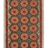 Hand-knotted rug, vintage Turkish rug 228x355 cm