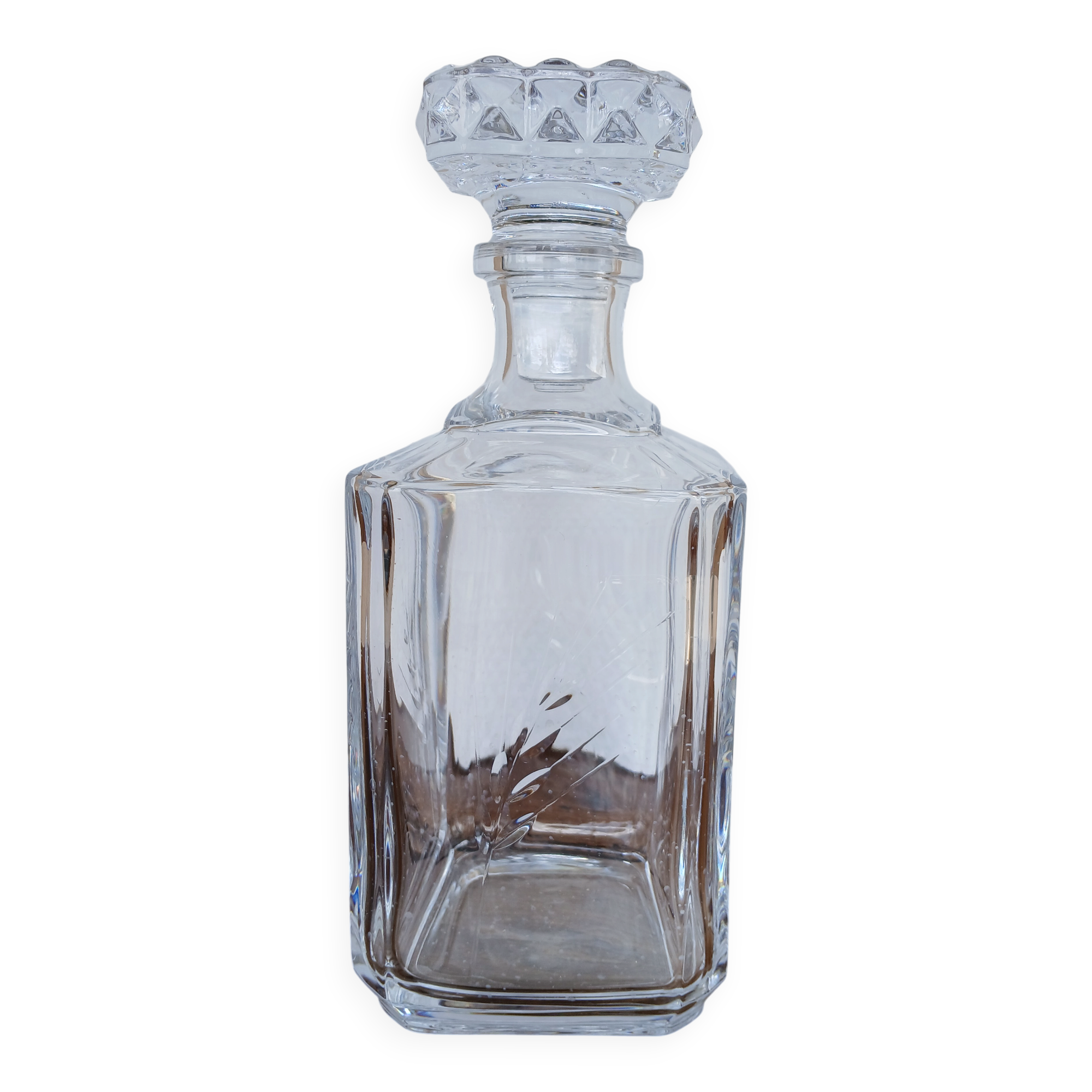 vintage crystal whisky carafe from Arques