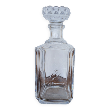 Carafe à whisky en cristal d'arques vintage
