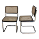paire de chaises cesca marcel breuer made in italy