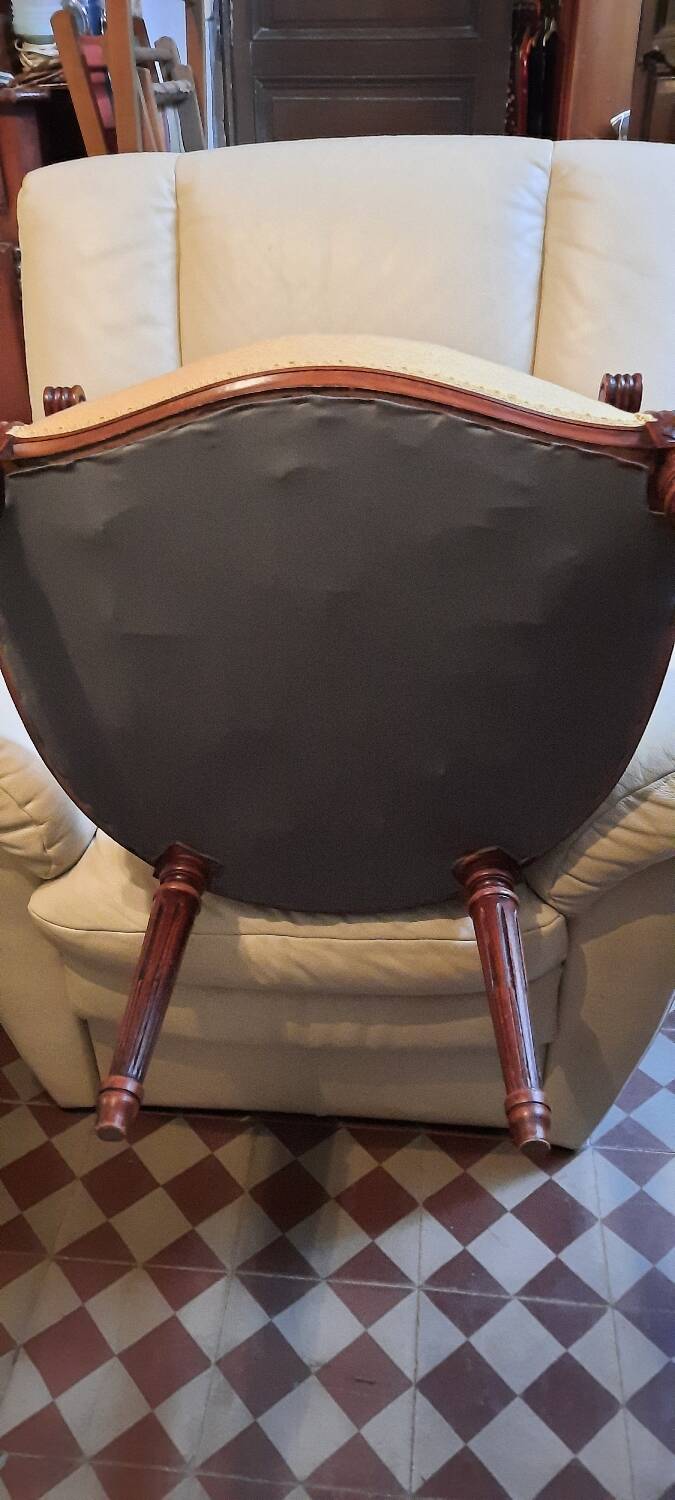 Paire de fauteuils style louis XVI