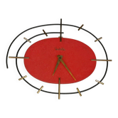Vintage ortf clock, vedette wall clock 1950s