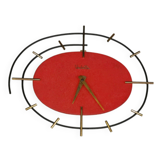 Vintage ortf clock, vedette wall clock 1950s