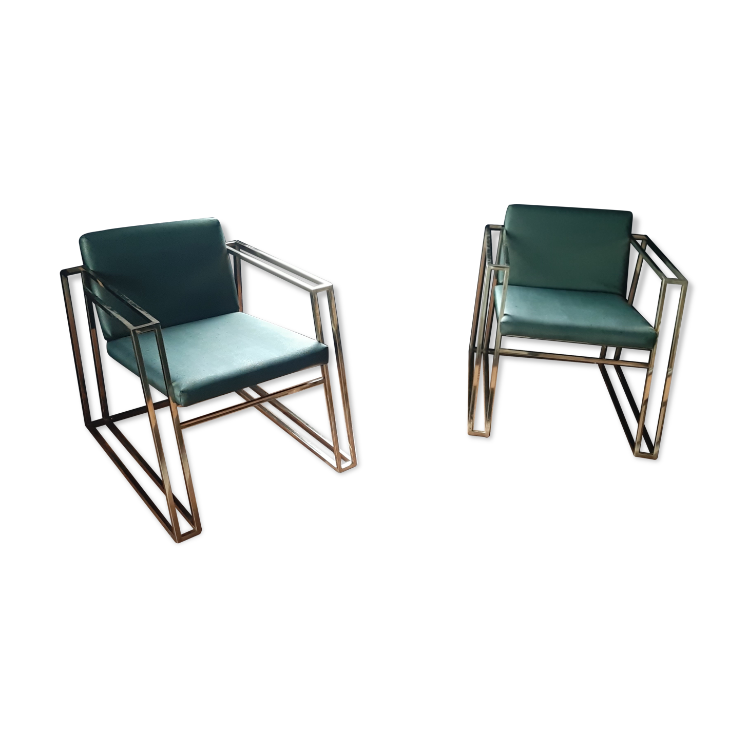 Pair of design armchairs allemand