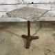 Bistro table with a cast iron base