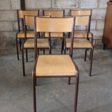 Set of 6 chairs of schoolboy Mullca 510.