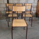Lot de 6 Chaises d'ecolier Mullca 510.