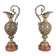 Pair of bronze ewers, art nouveau – 1910