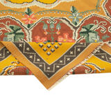 Handmade vintage moldov yellow kilim 197 cm x 291 cm - 23440