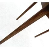 Extendable table set and 4 scandinavian dining chairs in teak 1960