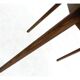 Extendable table set and 4 scandinavian dining chairs in teak 1960