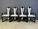 Italian lacquered wood dining chairs, 1980s