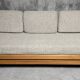 Sofa - daybed and armchair by Maison Regain 60/70 in vintage elm