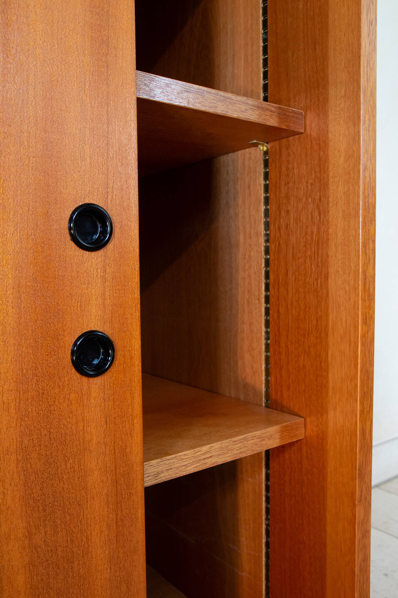 Burwood bookcase, mahogany and display case, 1976
