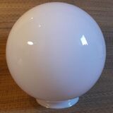Globe 20cm en verre blanc pour lampe suspension