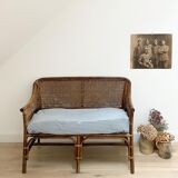 Rattan bench and canning