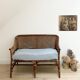 Banquette rotin et cannage