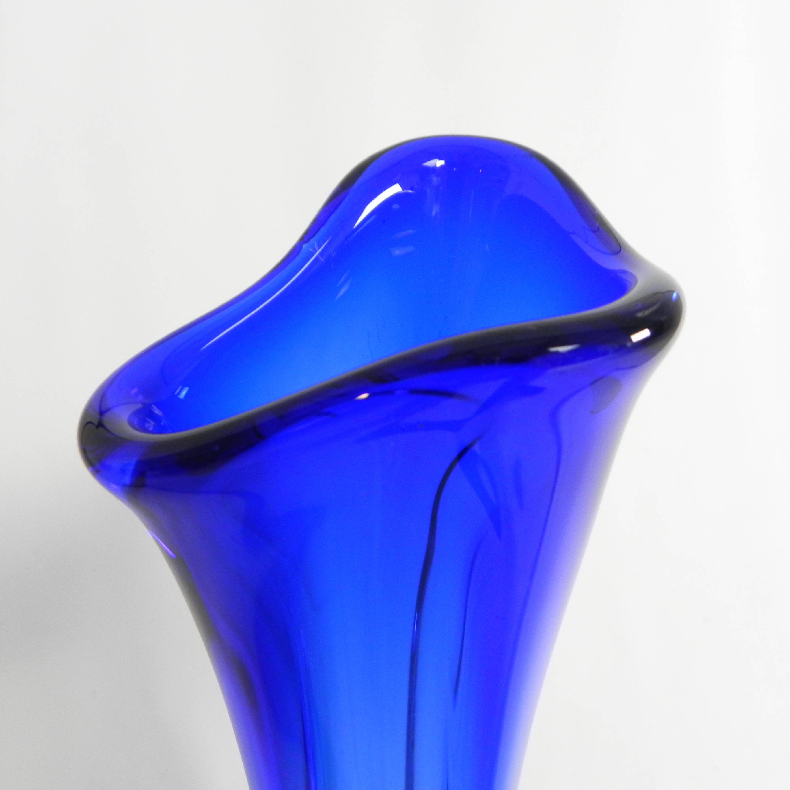 Vase Murano bleu de 59 cm, années 1950