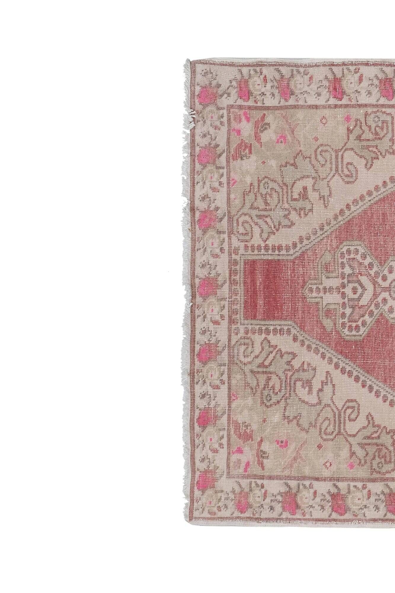 Vintage Turkish handmade rug 139x214 cm