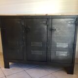 Industrial metal sideboard