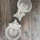 Pair of antique candlesticks Val Saint Lambert - Griffin model