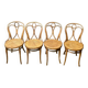 4 chaises thonet n 19 de bistrot bois courbé