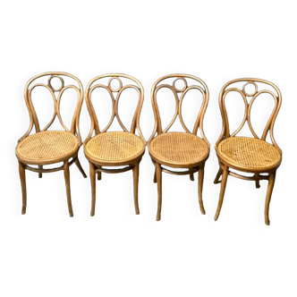 4 thonet n 19 bentwood bistro chairs
