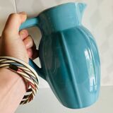Vintage blue ceramic decanter