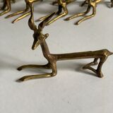 Porte couteaux antilopes laiton