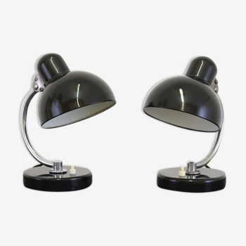 Pair of table lamps Model 6722 Christian Dell for Kaiser Idell