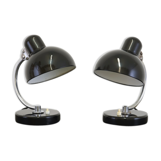 Paire de lampes de table Modèle 6722 Christian Dell pour Kaiser Idell