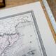 Old Spain, printed map from 1852.