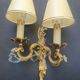 Pair of wall sconces candle holders with antique pendants