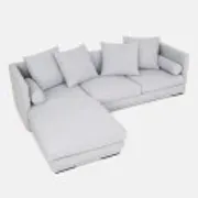 Corner sofa MALMO dove grey, Scandinavian design