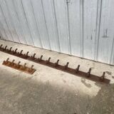 Wooden wall-mounted coat rack with 5 hooks