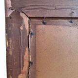 Vintage original velvet flower oil painting, pink flower still life art