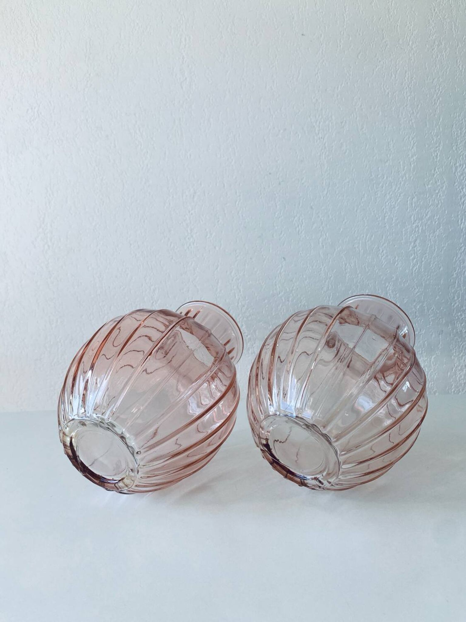 Pair of glass vases