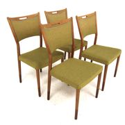 Set de 4 chaises scandinave en hêtre, Treman, Suède, 1960