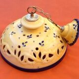 Chandelier / Pendant light (large model) Openwork lampshade Glazed ceramic