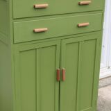 Renovated antique buffet – Herbarium Green (Libéron)