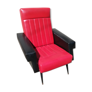 fauteuil vintage skai
