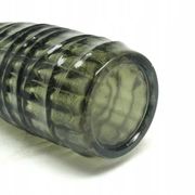 Baleron vase Modernism, transparent glass, HSG Ząbkowice, Poland, 1970s