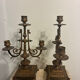 Paire de candélabres, chandeliers XIXe