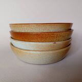 4 Montgolfier stoneware calotte plates